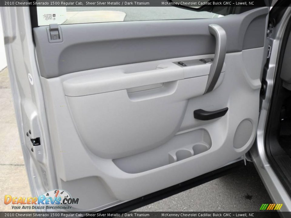2010 Chevrolet Silverado 1500 Regular Cab Sheer Silver Metallic / Dark Titanium Photo #9