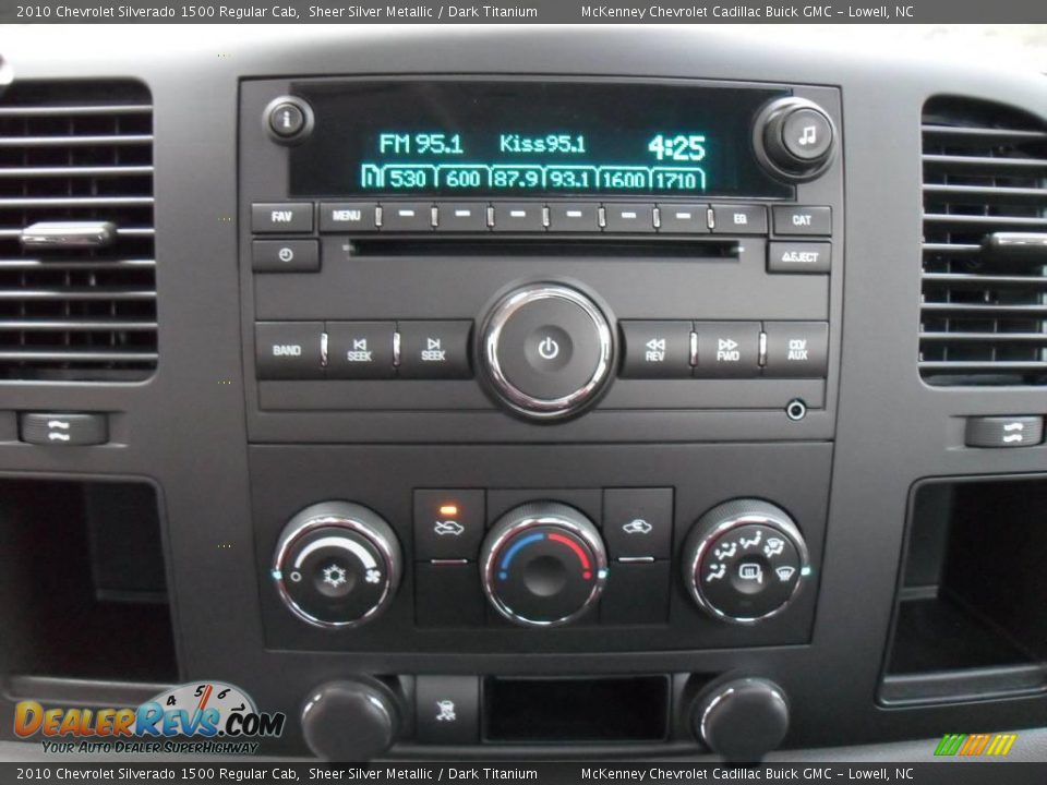 2010 Chevrolet Silverado 1500 Regular Cab Sheer Silver Metallic / Dark Titanium Photo #11