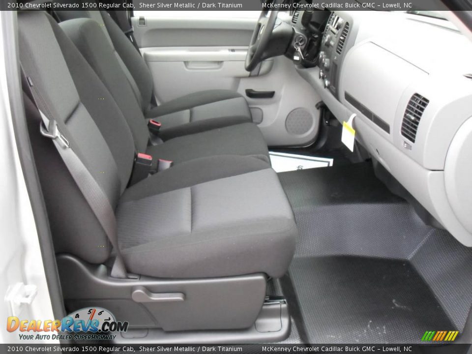 2010 Chevrolet Silverado 1500 Regular Cab Sheer Silver Metallic / Dark Titanium Photo #14