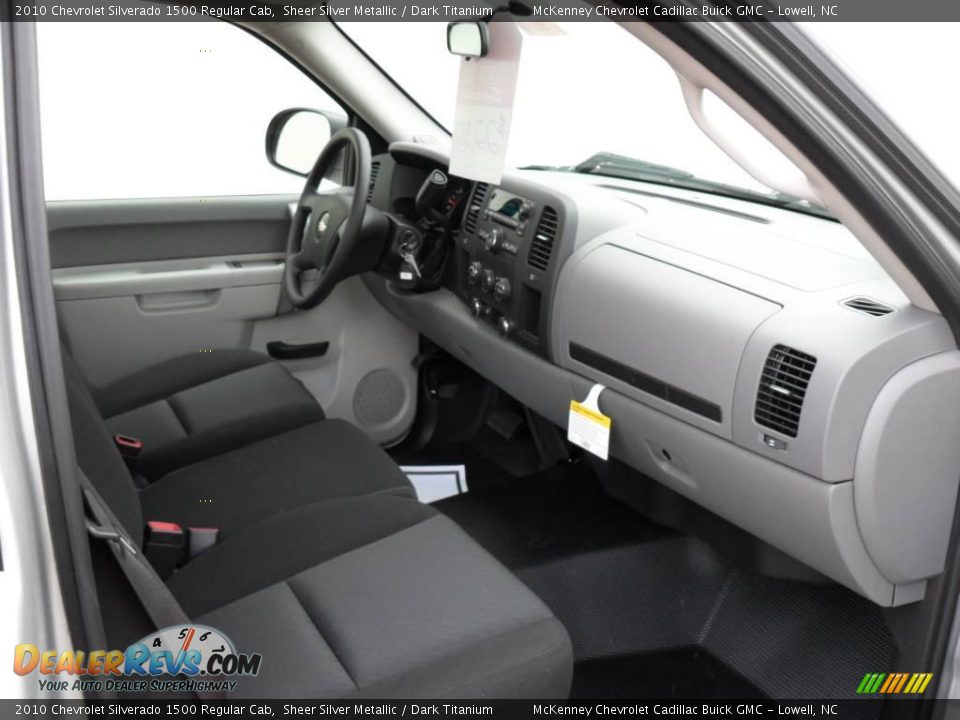 2010 Chevrolet Silverado 1500 Regular Cab Sheer Silver Metallic / Dark Titanium Photo #16