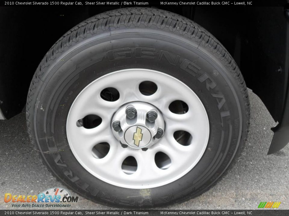 2010 Chevrolet Silverado 1500 Regular Cab Sheer Silver Metallic / Dark Titanium Photo #18
