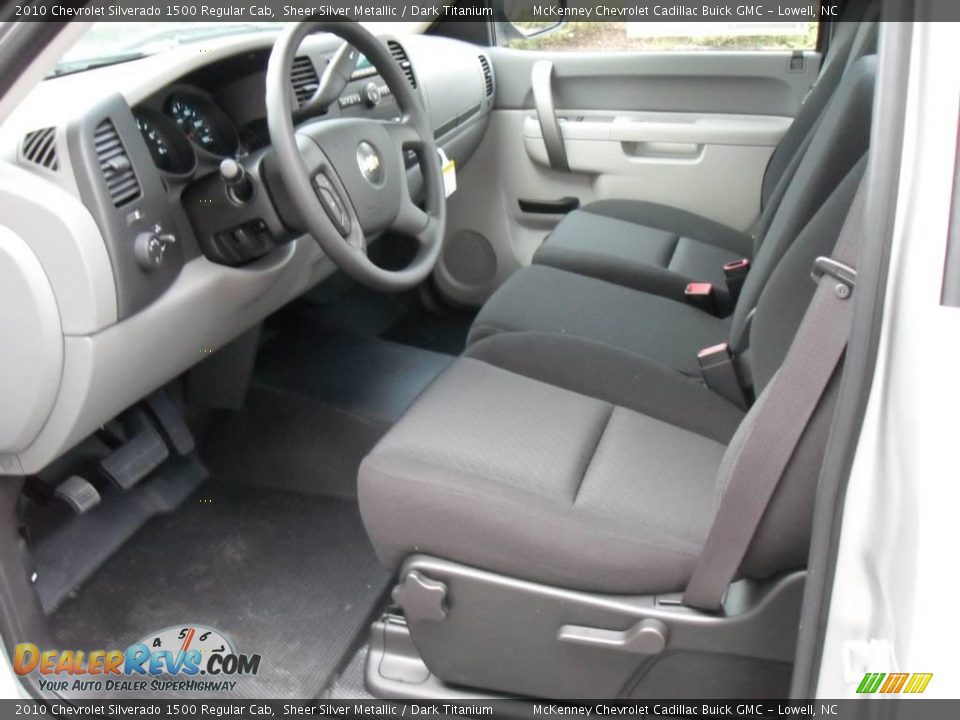 2010 Chevrolet Silverado 1500 Regular Cab Sheer Silver Metallic / Dark Titanium Photo #21