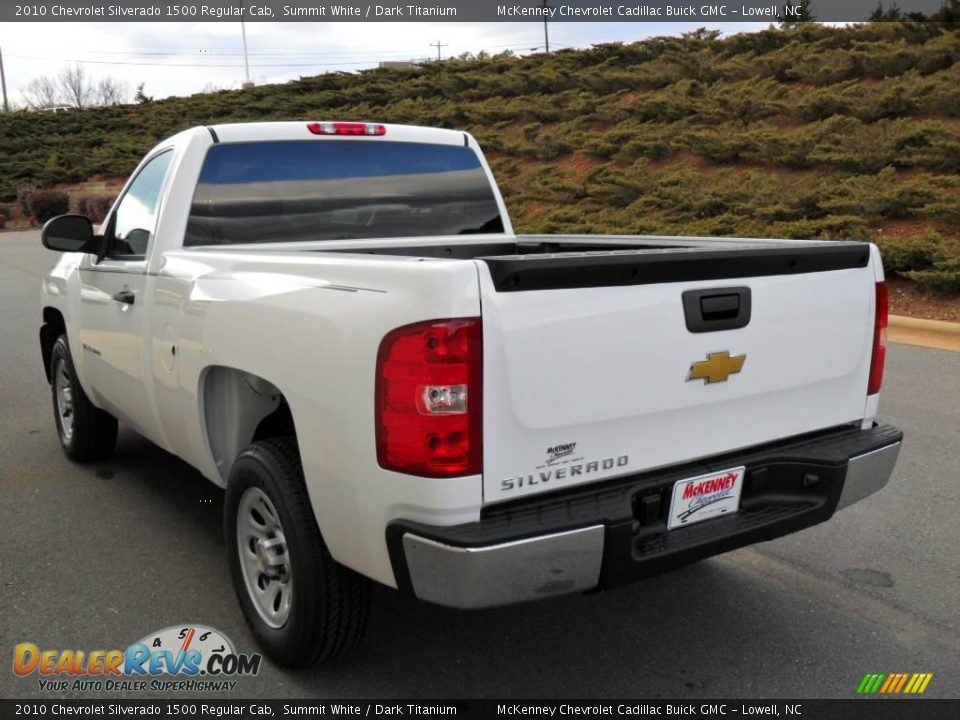 2010 Chevrolet Silverado 1500 Regular Cab Summit White / Dark Titanium Photo #2
