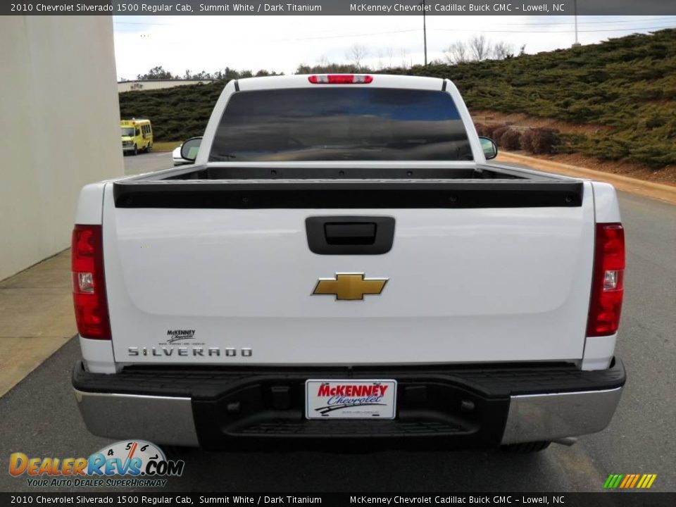 2010 Chevrolet Silverado 1500 Regular Cab Summit White / Dark Titanium Photo #3