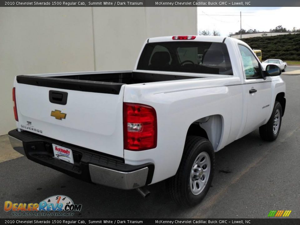 2010 Chevrolet Silverado 1500 Regular Cab Summit White / Dark Titanium Photo #4