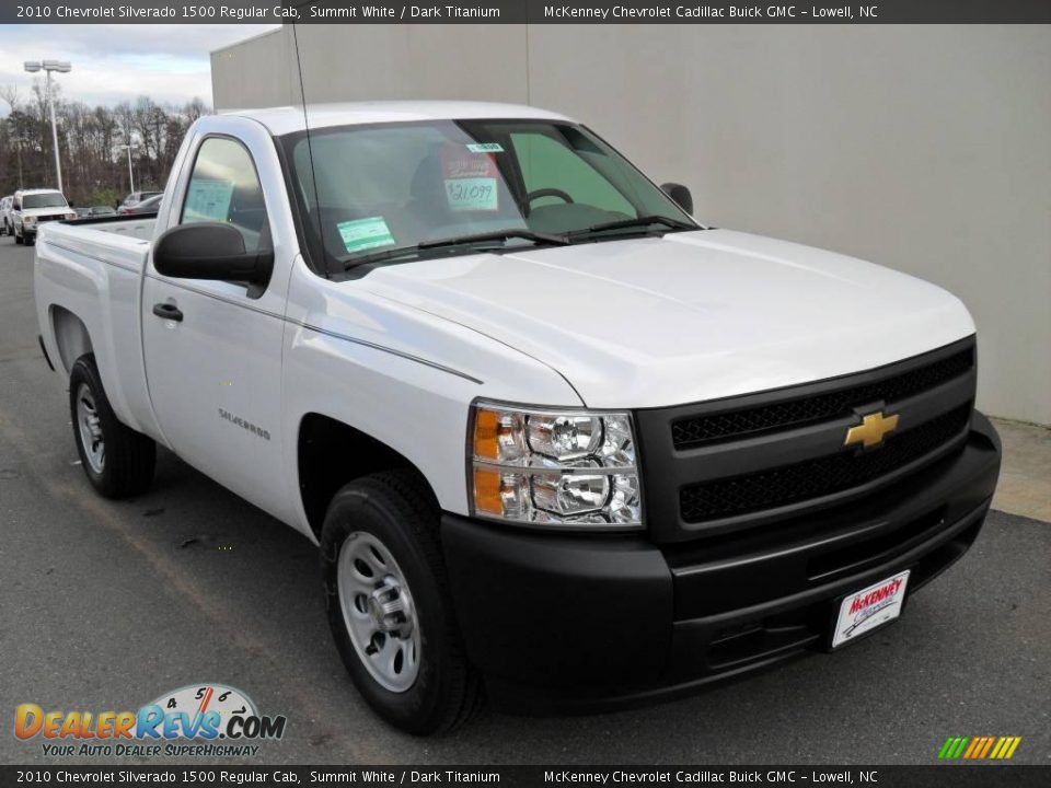 2010 Chevrolet Silverado 1500 Regular Cab Summit White / Dark Titanium Photo #5