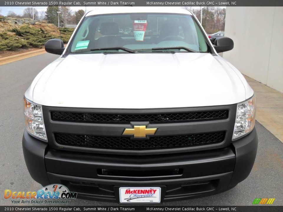 2010 Chevrolet Silverado 1500 Regular Cab Summit White / Dark Titanium Photo #6