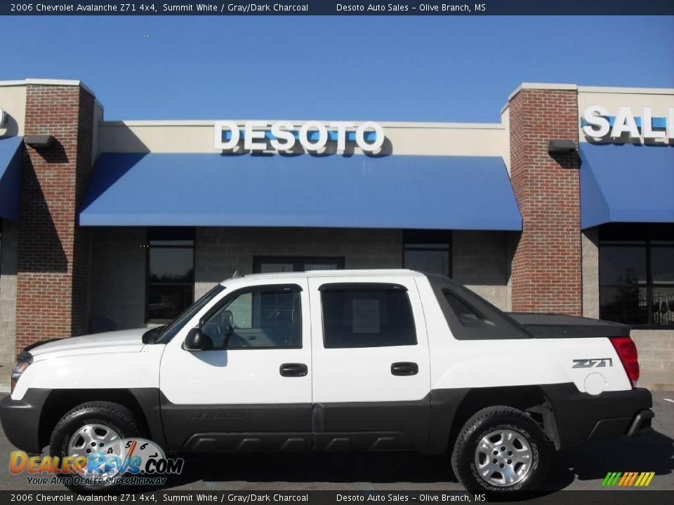 2006 Chevrolet Avalanche Z71 4x4 Summit White / Gray/Dark Charcoal Photo #1