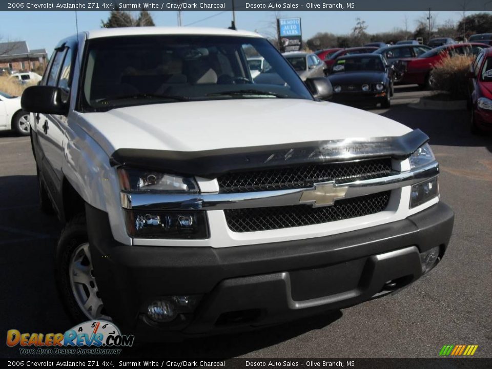 2006 Chevrolet Avalanche Z71 4x4 Summit White / Gray/Dark Charcoal Photo #4