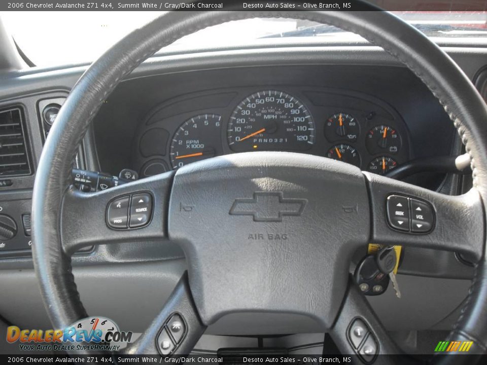 2006 Chevrolet Avalanche Z71 4x4 Summit White / Gray/Dark Charcoal Photo #13