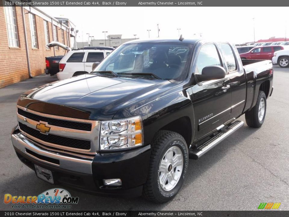 2010 Chevrolet Silverado 1500 LT Extended Cab 4x4 Black / Ebony Photo #1