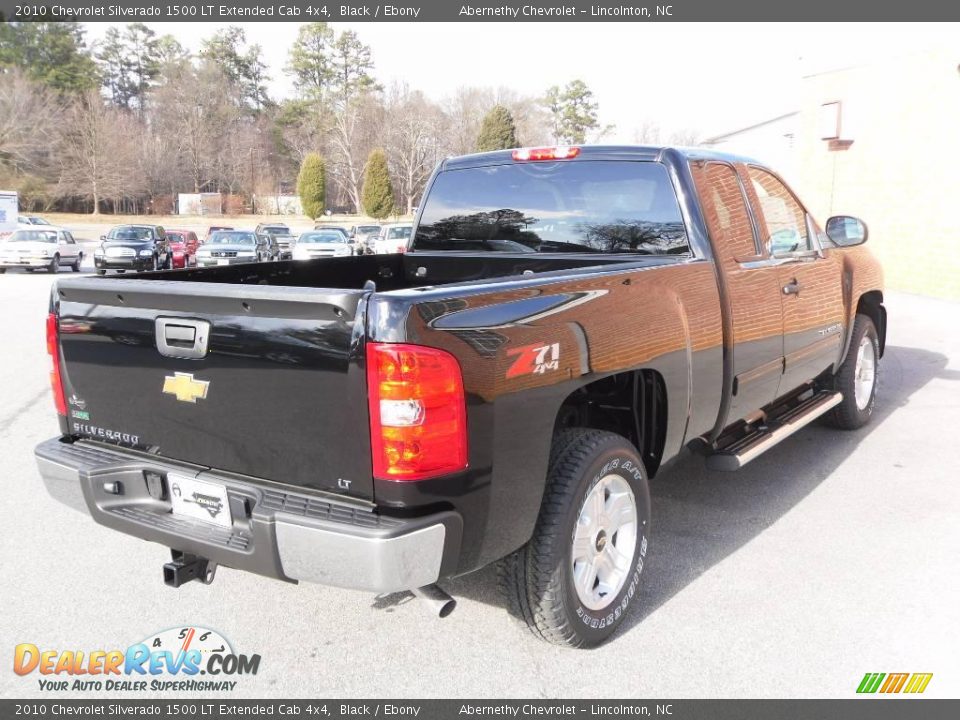 2010 Chevrolet Silverado 1500 LT Extended Cab 4x4 Black / Ebony Photo #4