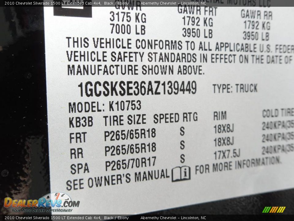 2010 Chevrolet Silverado 1500 LT Extended Cab 4x4 Black / Ebony Photo #10