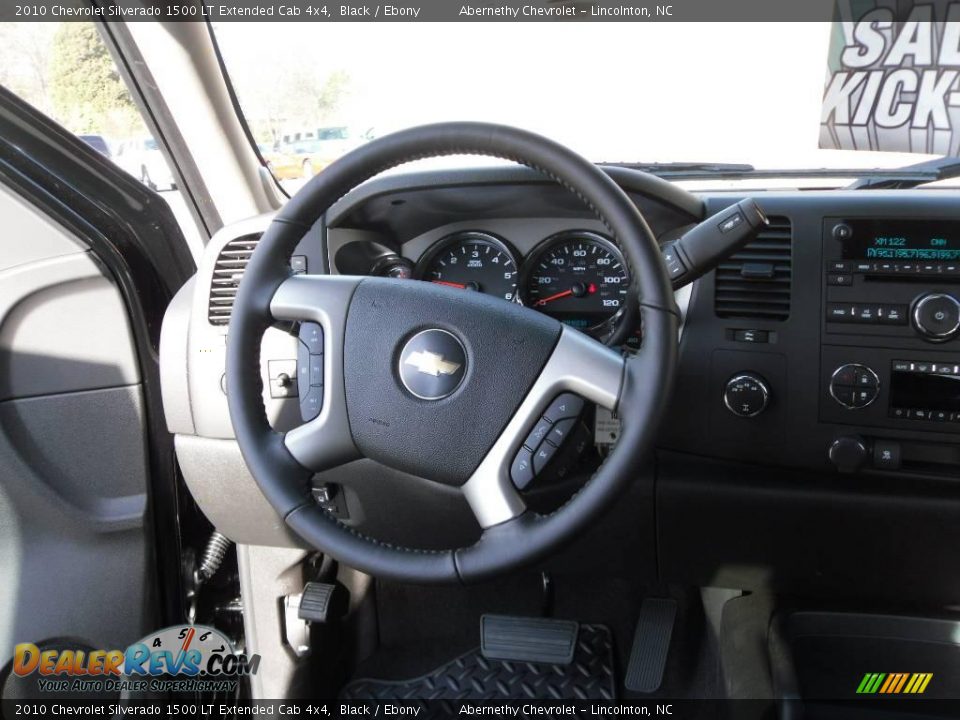 2010 Chevrolet Silverado 1500 LT Extended Cab 4x4 Black / Ebony Photo #22