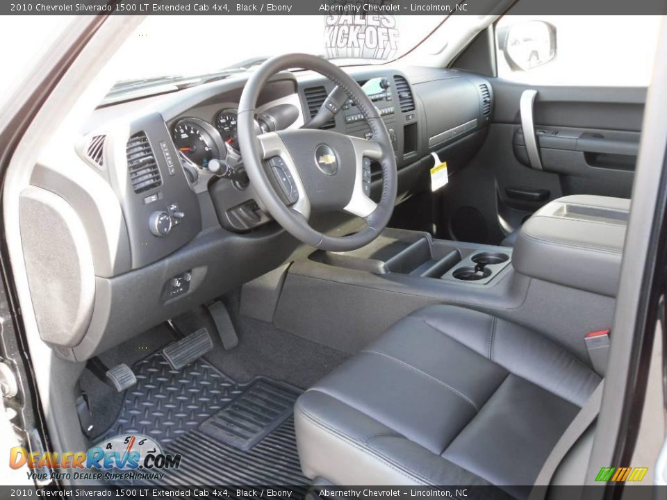 2010 Chevrolet Silverado 1500 LT Extended Cab 4x4 Black / Ebony Photo #25