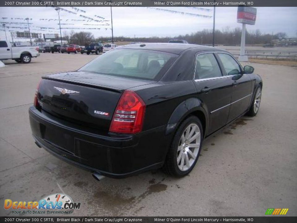 2007 Chrysler 300 C SRT8 Brilliant Black / Dark Slate Gray/Light Graystone Photo #3