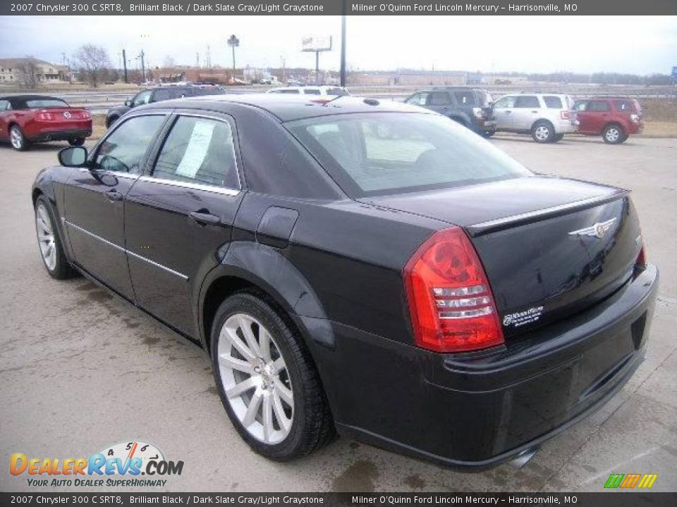 2007 Chrysler 300 C SRT8 Brilliant Black / Dark Slate Gray/Light Graystone Photo #5