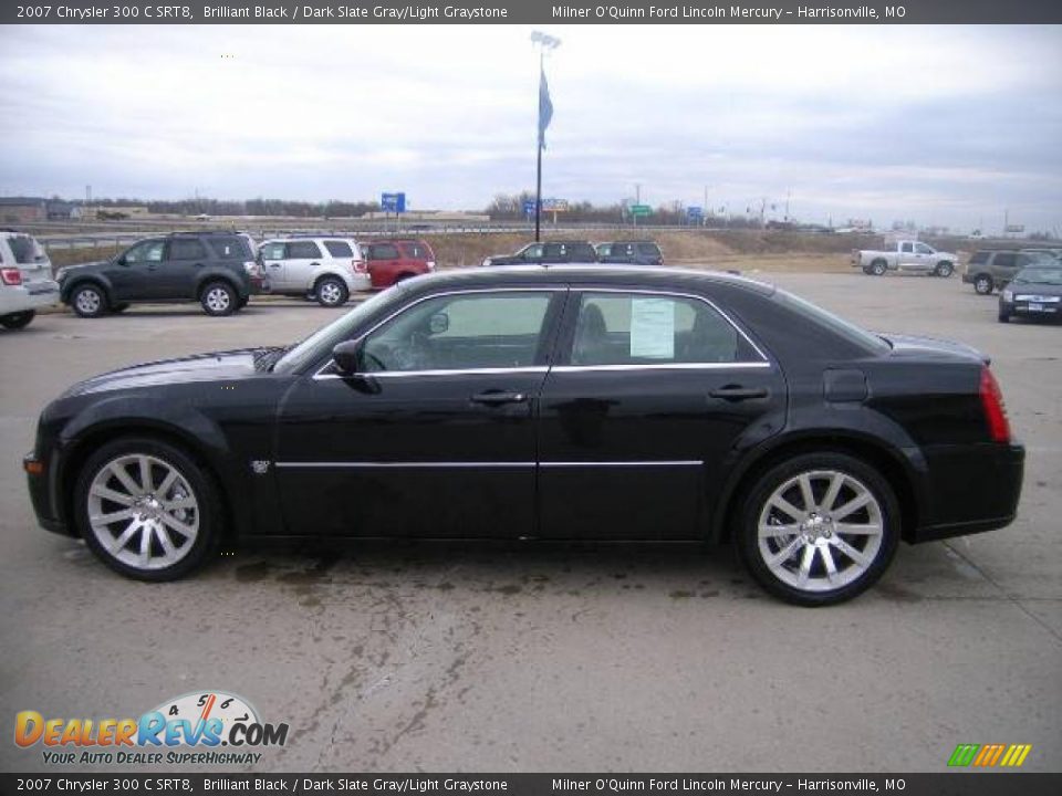 2007 Chrysler 300 C SRT8 Brilliant Black / Dark Slate Gray/Light Graystone Photo #6