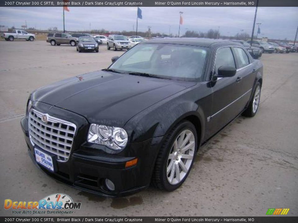 2007 Chrysler 300 C SRT8 Brilliant Black / Dark Slate Gray/Light Graystone Photo #7