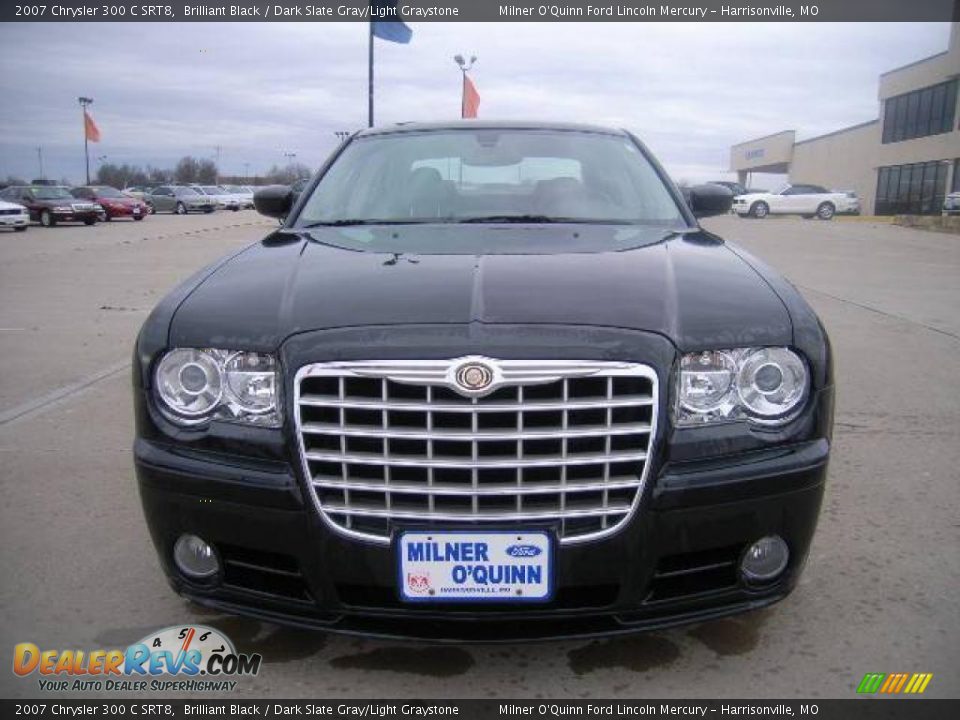 2007 Chrysler 300 C SRT8 Brilliant Black / Dark Slate Gray/Light Graystone Photo #8