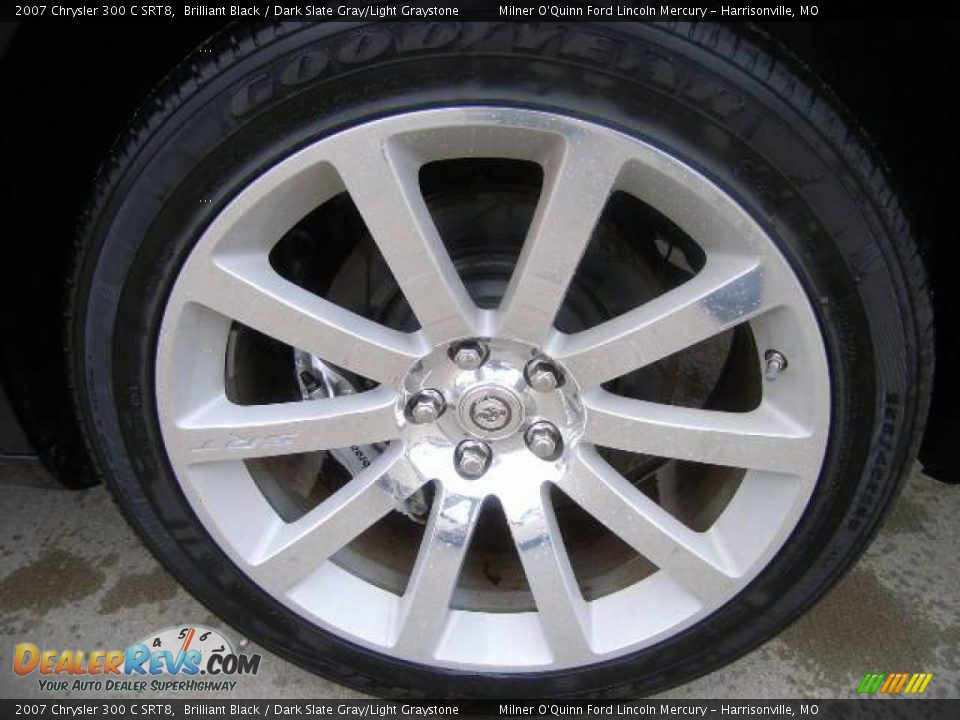 2007 Chrysler 300 C SRT8 Brilliant Black / Dark Slate Gray/Light Graystone Photo #11