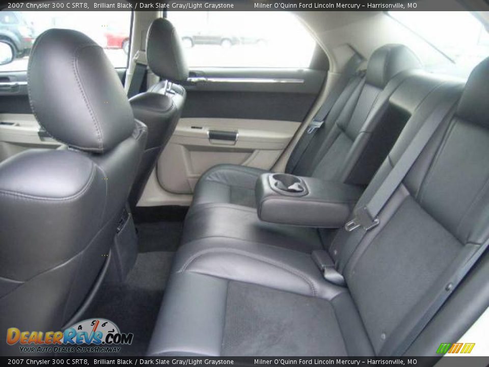 2007 Chrysler 300 C SRT8 Brilliant Black / Dark Slate Gray/Light Graystone Photo #15