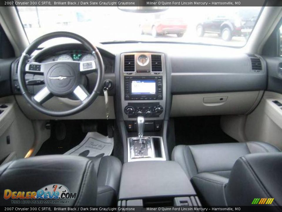 2007 Chrysler 300 C SRT8 Brilliant Black / Dark Slate Gray/Light Graystone Photo #16