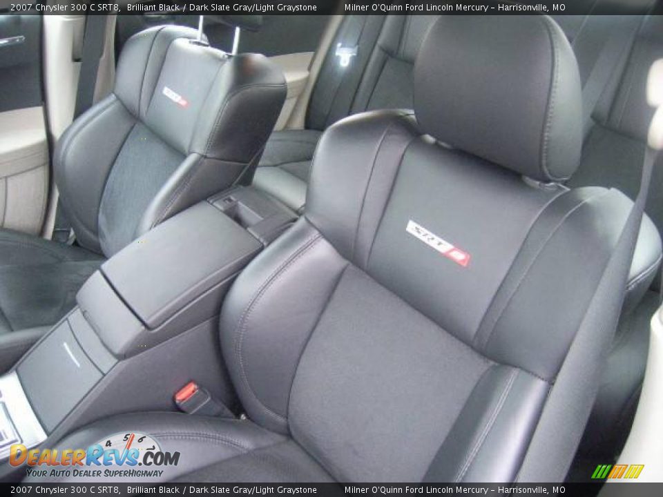 2007 Chrysler 300 C SRT8 Brilliant Black / Dark Slate Gray/Light Graystone Photo #24