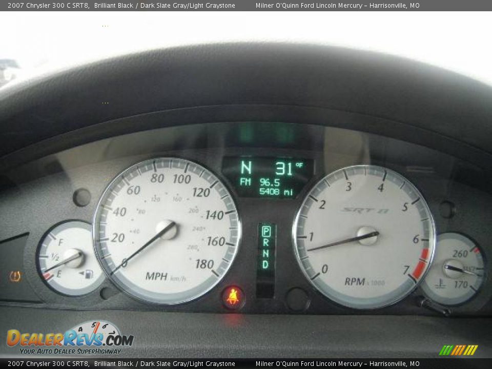 2007 Chrysler 300 C SRT8 Brilliant Black / Dark Slate Gray/Light Graystone Photo #28