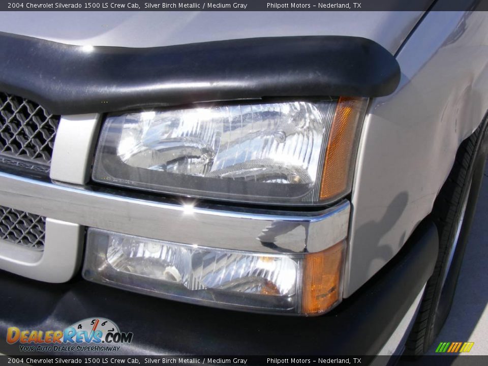2004 Chevrolet Silverado 1500 LS Crew Cab Silver Birch Metallic / Medium Gray Photo #10