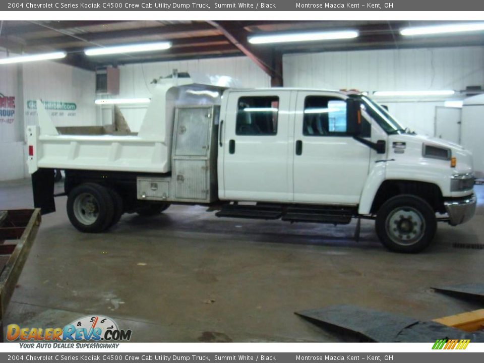 2004 Chevrolet C Series Kodiak C4500 Crew Cab Utility Dump Truck Summit White / Black Photo #1