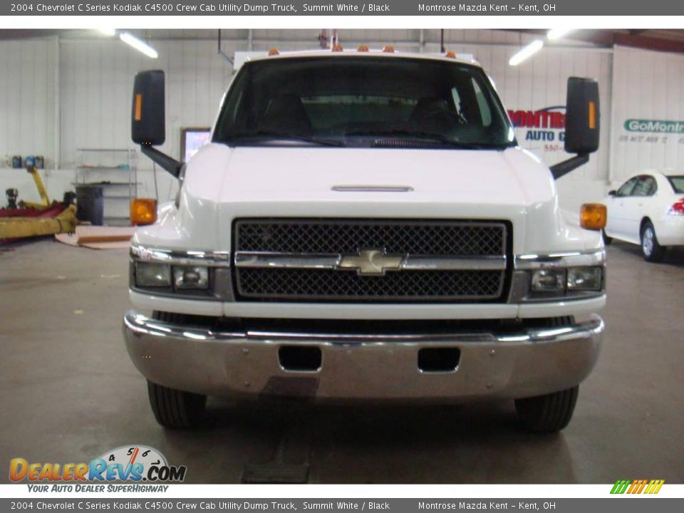 2004 Chevrolet C Series Kodiak C4500 Crew Cab Utility Dump Truck Summit White / Black Photo #7