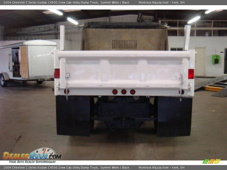 2004 Chevrolet C Series Kodiak C4500 Crew Cab Utility Dump Truck Summit White / Black Photo #8