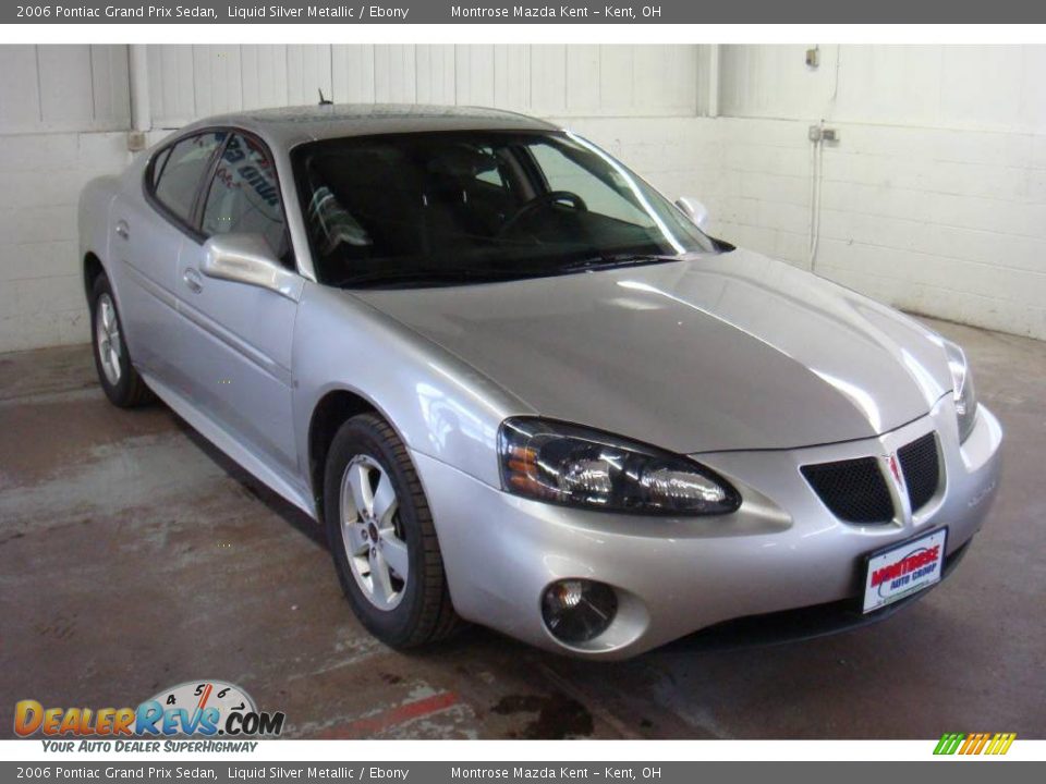 2006 Pontiac Grand Prix Sedan Liquid Silver Metallic / Ebony Photo #3