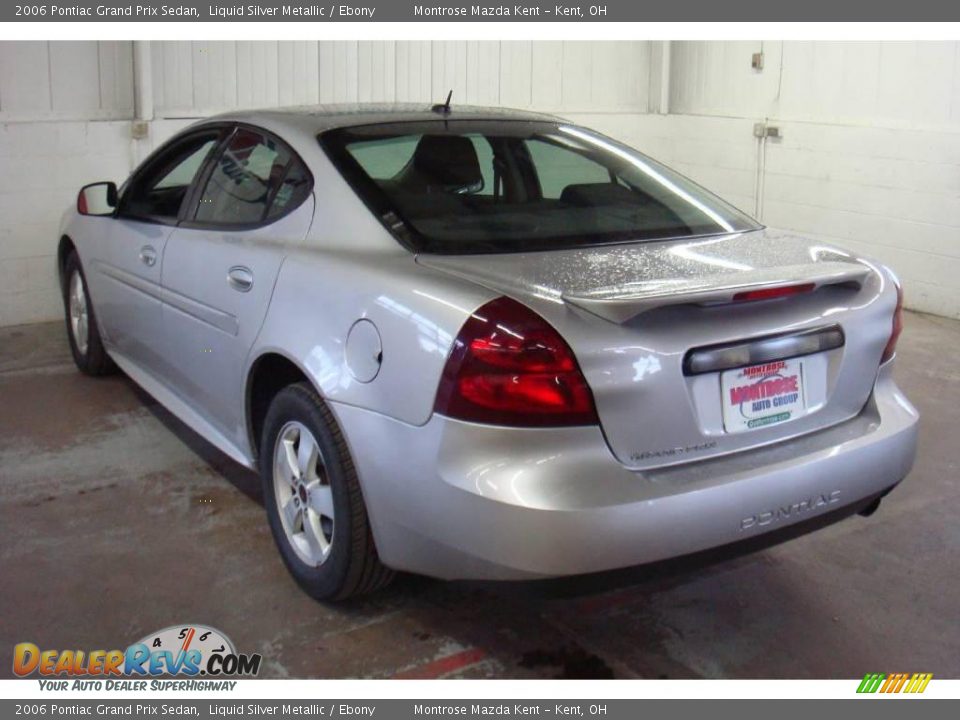 2006 Pontiac Grand Prix Sedan Liquid Silver Metallic / Ebony Photo #5