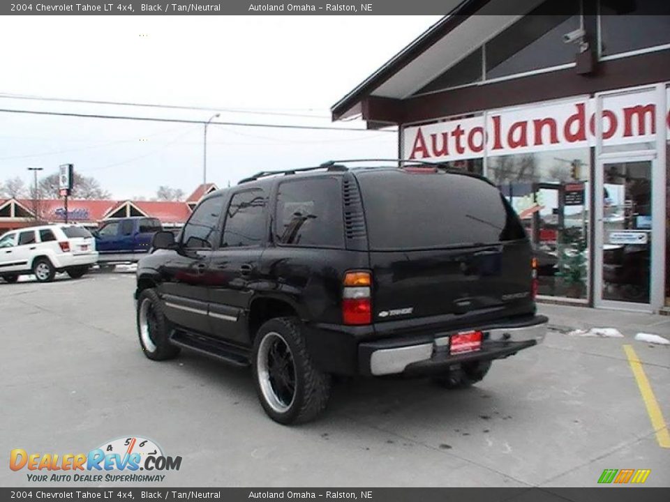 2004 Chevrolet Tahoe LT 4x4 Black / Tan/Neutral Photo #8