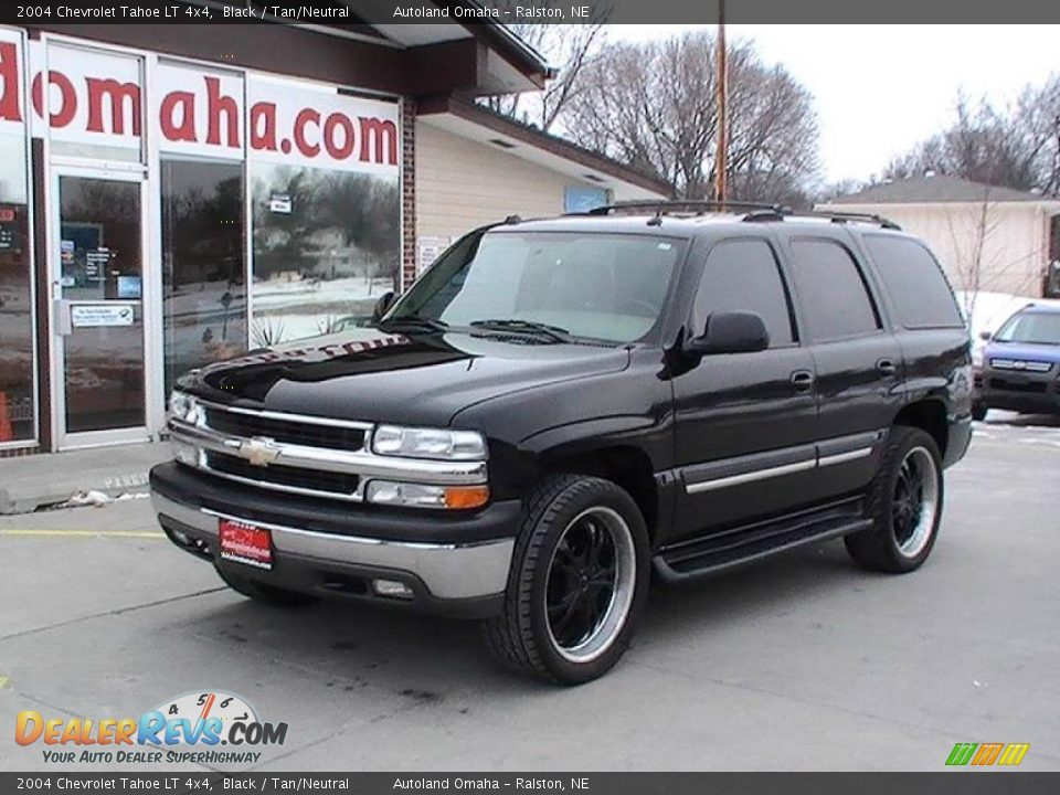 2004 Chevrolet Tahoe LT 4x4 Black / Tan/Neutral Photo #9