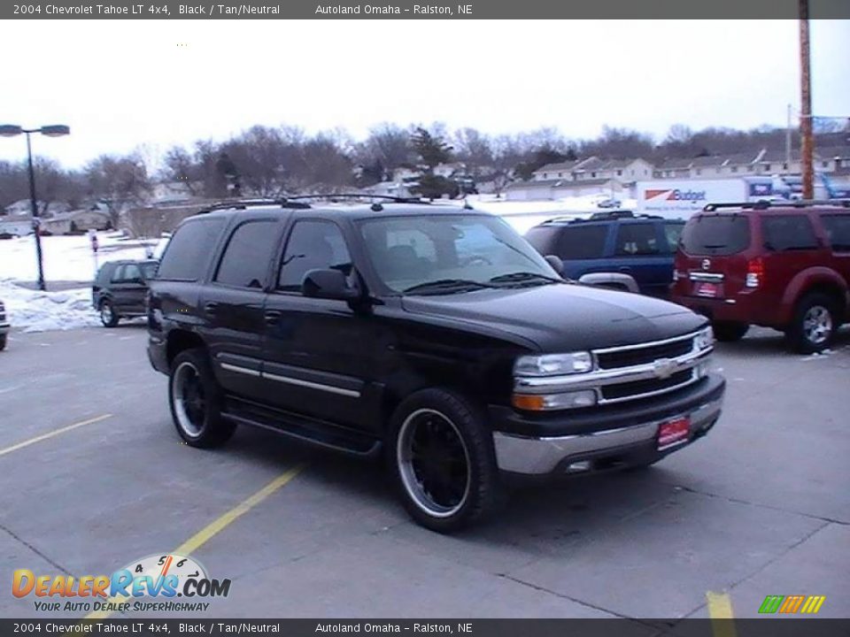 2004 Chevrolet Tahoe LT 4x4 Black / Tan/Neutral Photo #10