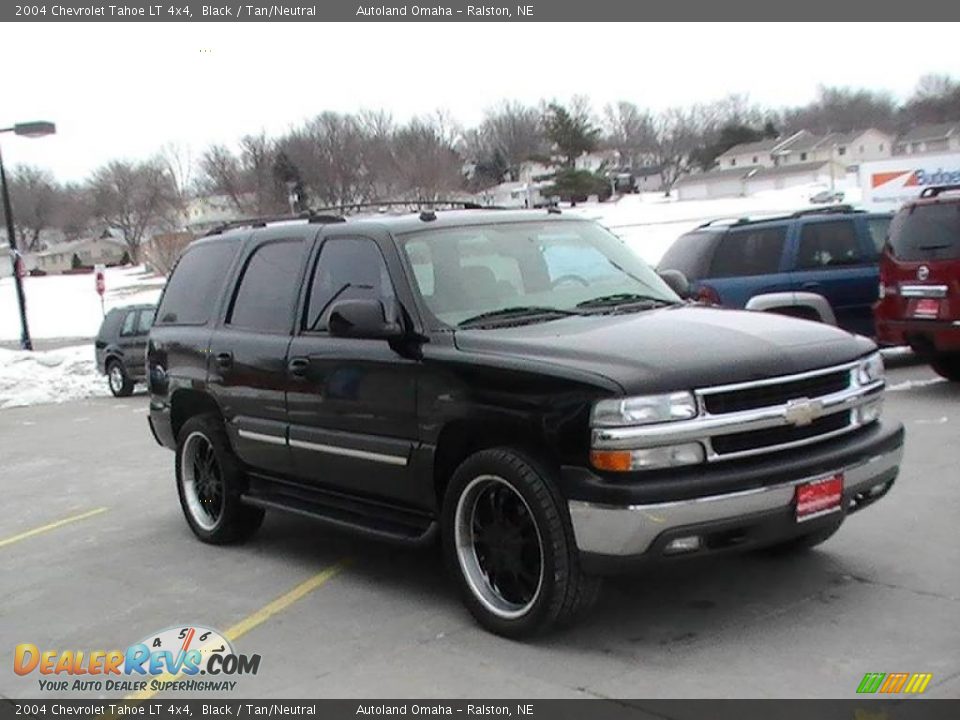 2004 Chevrolet Tahoe LT 4x4 Black / Tan/Neutral Photo #13
