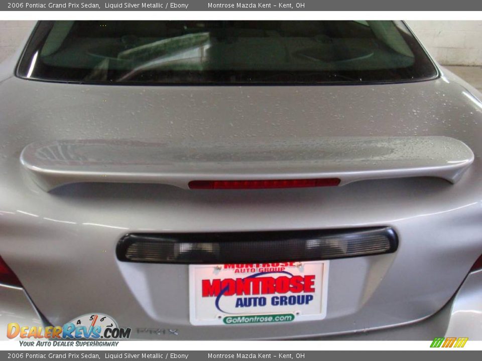 2006 Pontiac Grand Prix Sedan Liquid Silver Metallic / Ebony Photo #22