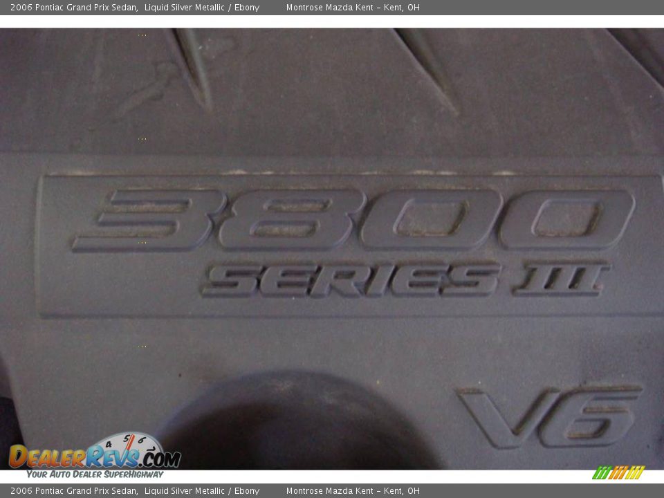 2006 Pontiac Grand Prix Sedan Liquid Silver Metallic / Ebony Photo #24