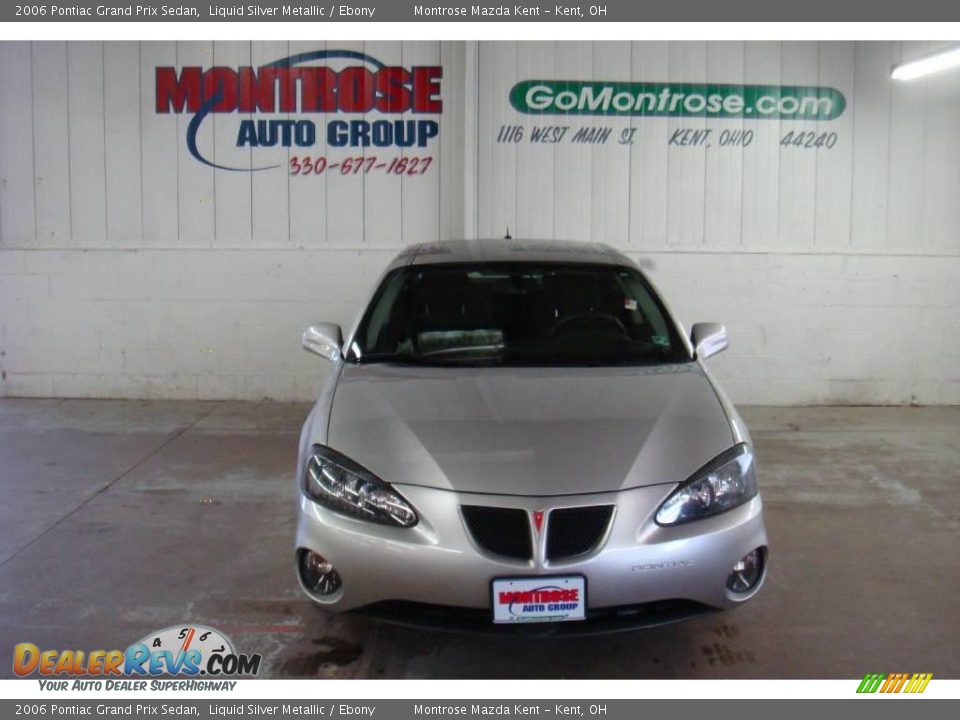 2006 Pontiac Grand Prix Sedan Liquid Silver Metallic / Ebony Photo #25