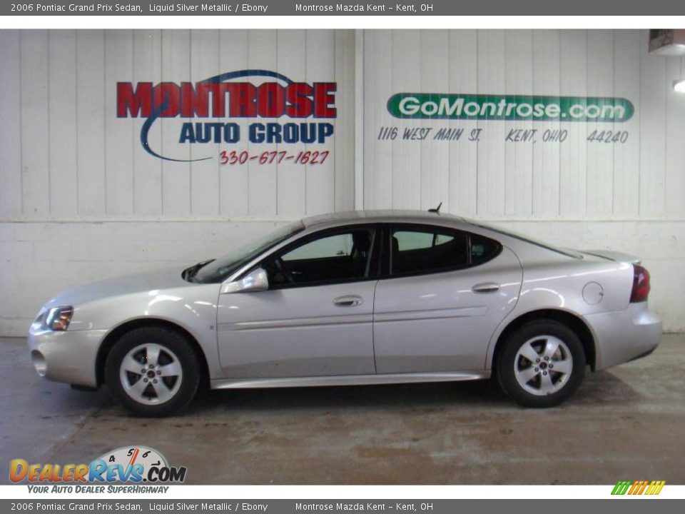 2006 Pontiac Grand Prix Sedan Liquid Silver Metallic / Ebony Photo #27