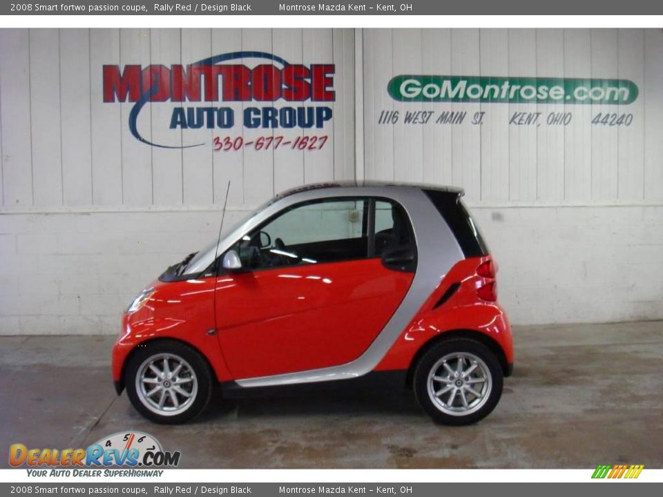 2008 Smart fortwo passion coupe Rally Red / Design Black Photo #2