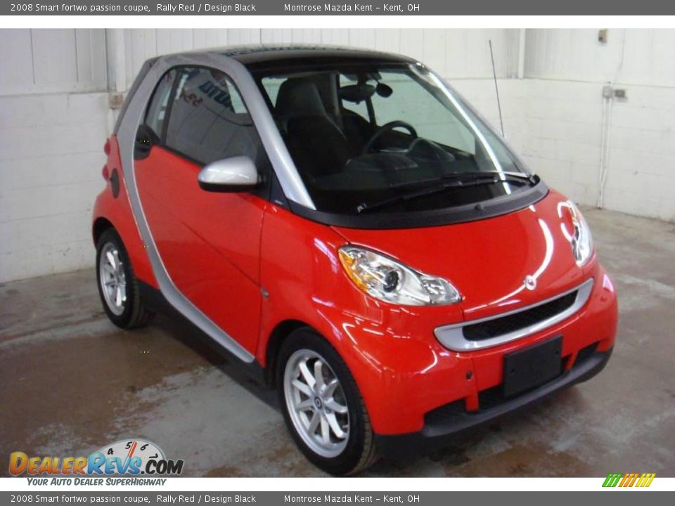 2008 Smart fortwo passion coupe Rally Red / Design Black Photo #3