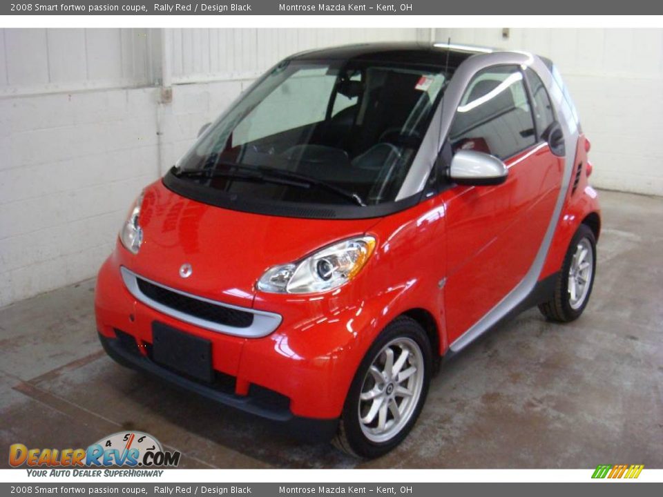2008 Smart fortwo passion coupe Rally Red / Design Black Photo #4