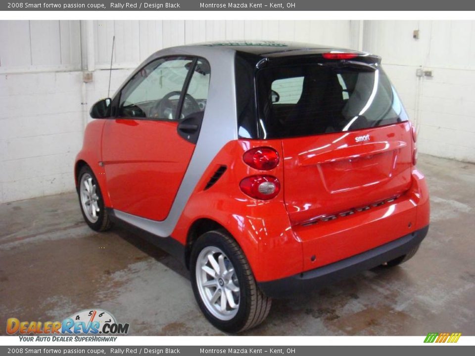 2008 Smart fortwo passion coupe Rally Red / Design Black Photo #5