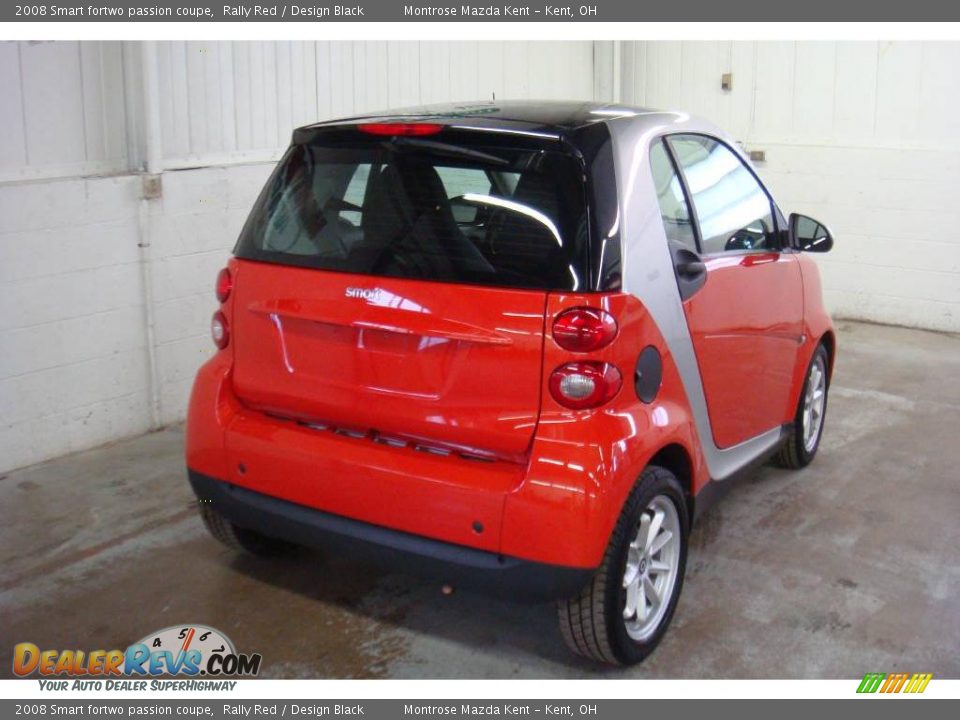 2008 Smart fortwo passion coupe Rally Red / Design Black Photo #6
