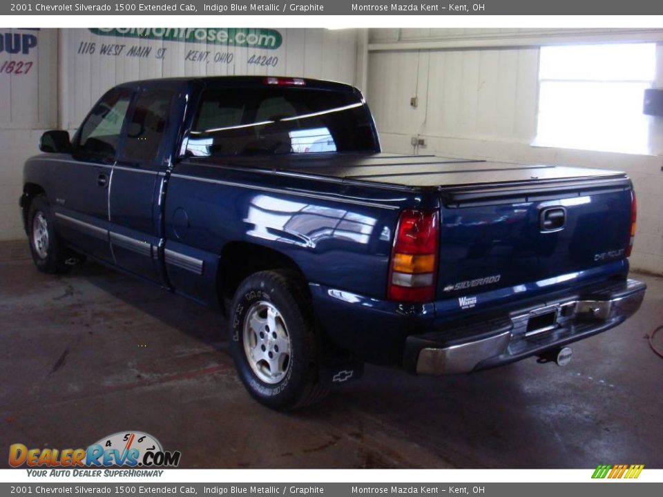 2001 Chevrolet Silverado 1500 Extended Cab Indigo Blue Metallic / Graphite Photo #5