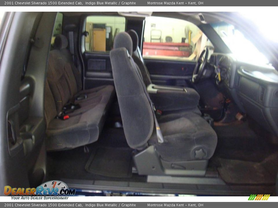 2001 Chevrolet Silverado 1500 Extended Cab Indigo Blue Metallic / Graphite Photo #8